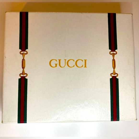 EUC - Like New!  80s Vintage Gucci belt, women’s 32 in, brown diamante double G - Picture 7 of 10